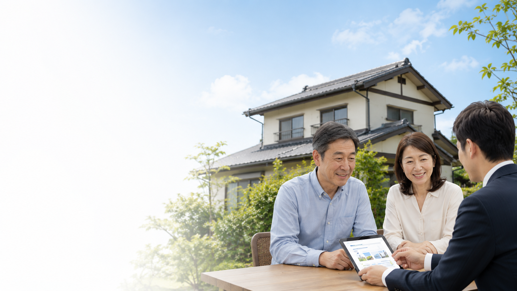 家の解体費用を相談する様子